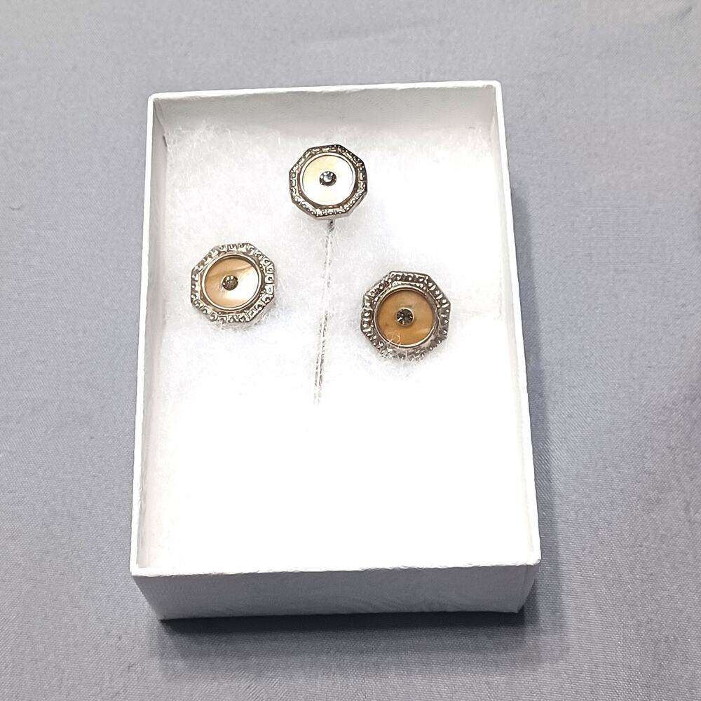 Art Deco Parure Stick Pin & Cufflinks 1920's Era